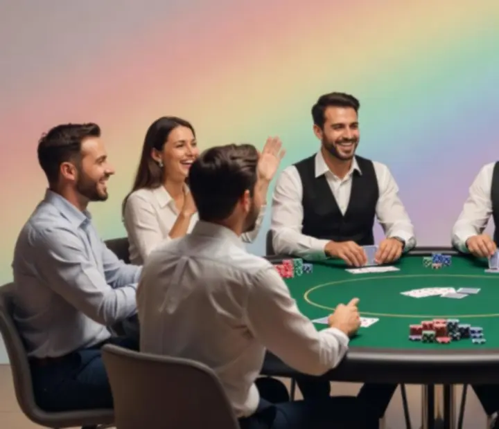 Klientský pokerový večer s přátelskou atmosférou u stolu